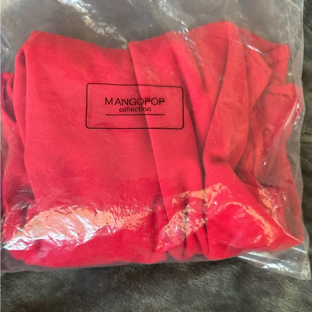 Women's Red Long Sleeve Bodysuit - Picture 7 of 8